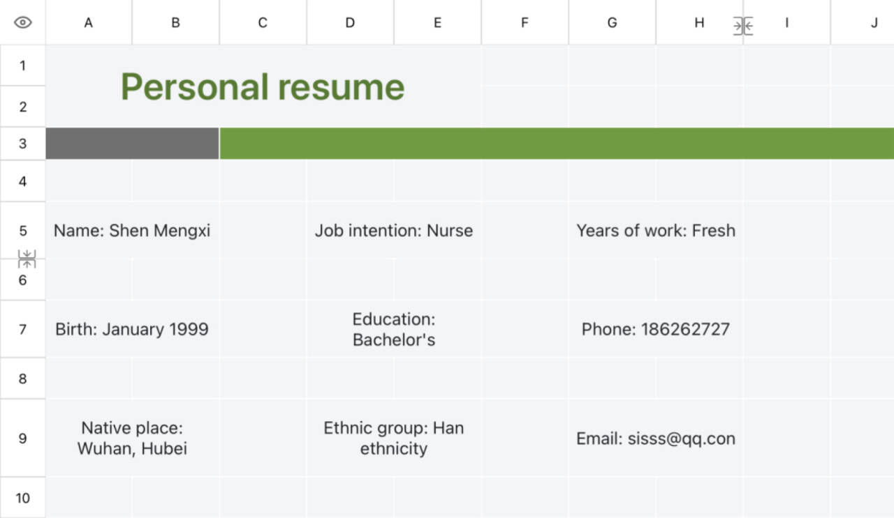 Nurse Job Resume 1